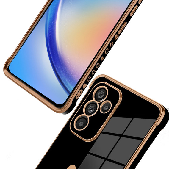 Θήκη για Samsung Galaxy A34 5G, Electro heart, μαύρη