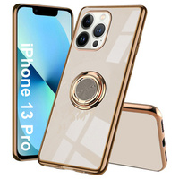 Θήκη για iPhone 13 Pro, Electro Ring, χρυσή