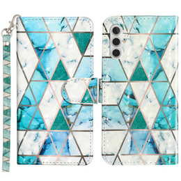 Θήκη με πτερύγιο για Samsung Galaxy A35 5G, Wallet, Marble πράσινη
