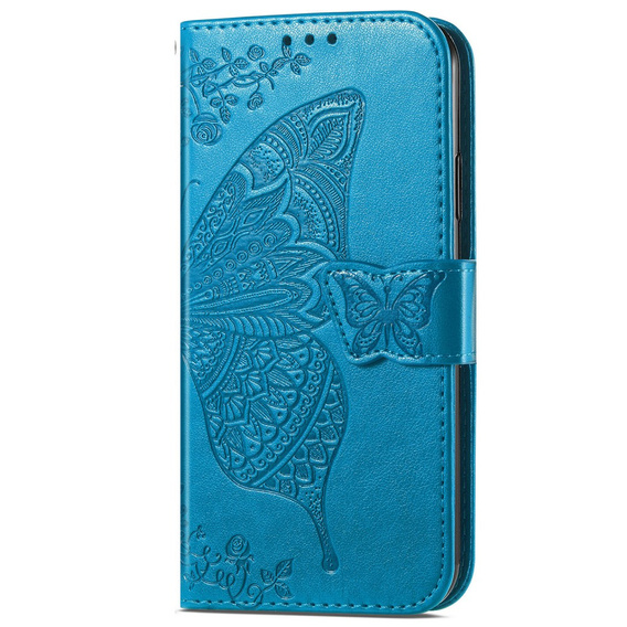 Θήκη με πτερύγιο για Samsung Galaxy A16, Butterfly, μπλε