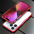 Θήκη LUPHIE για iPhone 13 Pro, Armor Bumper, κόκκινη