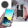Θωρακισμένη θήκη για Samsung Galaxy S22, R-JUST CamShield Slide, ασημένια