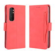 Θήκη με πτερύγιο για Xiaomi Mi Note 10 Lite, Card Slot, κόκκινη