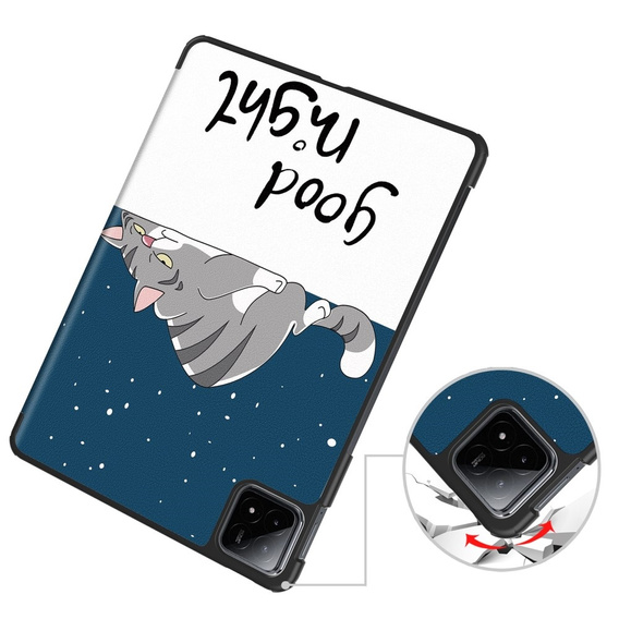 Θήκη για Xiaomi Pad 6S Pro 12.4, Smartcase, cat