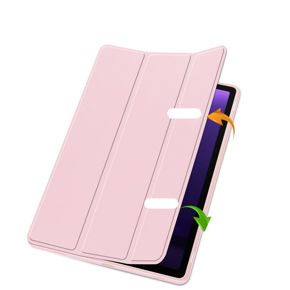 Θήκη για Samsung Galaxy Tab S10 Lite / S10 FE / S9 FE, Smartcase με χώρο για γραφίδα, ροζ