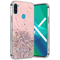 Θήκη για Samsung Galaxy A11 / M11, Glittery, ροζ