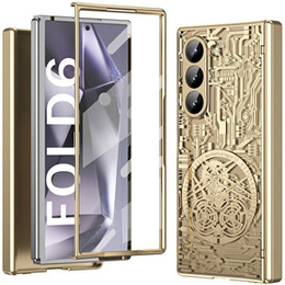 Θήκη για Samsung Galaxy Z Fold6 5G, Mechanical Legend, χρυσή