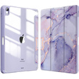 Θήκη για iPad 10.9" 2022 (10 gen.), Smartcase Hybrid, με χώρο για γραφίδα, Marble μωβ