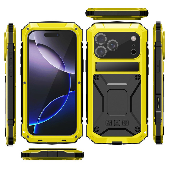 Θήκη R-JUST με βάση και ενσωματωμένο γυαλί για iPhone 17 Pro