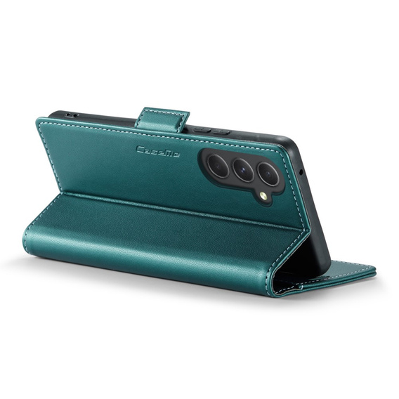 CASEME flip case για Samsung Galaxy A54 5G, Litchi Wallet, πράσινη