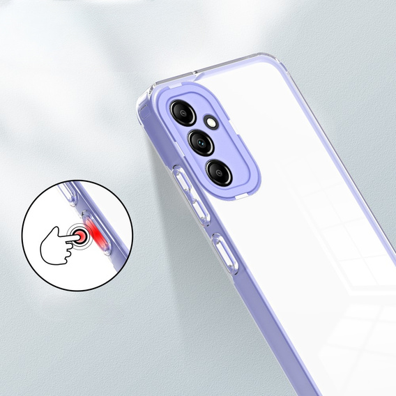Θήκη για Samsung Galaxy A14 5G, Fusion Hybrid, διαφανής / βιολετί