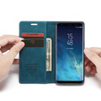 θήκη CASEME για Samsung Galaxy S8, Leather Wallet Case, μπλε