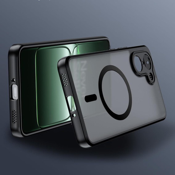 Θήκη για OnePlus Nord CE5, για MagSafe, ERBORD Μatt Case, μαύρη