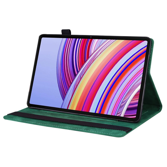θήκη για Xiaomi Redmi Pad Pro / Xiaomi Poco Pad, Classic, με υποδοχή γραφίδας, πράσινη