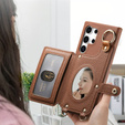 Θήκη για Samsung Galaxy S25 Ultra, GKK Leather, μαύρη