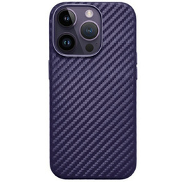 Θήκη KZDOO για iPhone 16 Pro, Carbon Fiber, μωβ