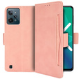 Θήκη με πτερύγιο για Realme C31, Card Slot, ροζ