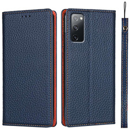 Δερμάτινη θήκη για Samsung Galaxy S20 FE, ERBORD Grain Leather, σκούρο μπλε