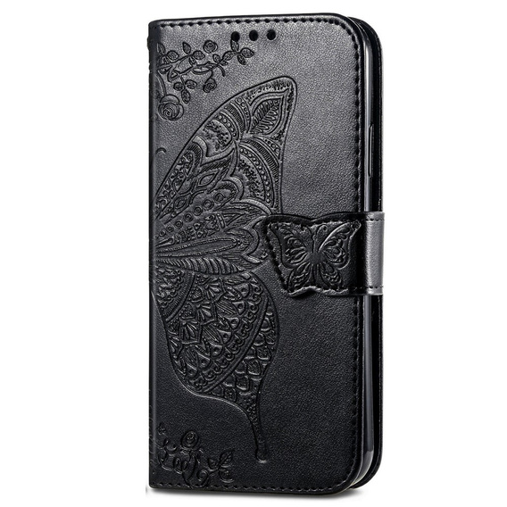 Θήκη με πτερύγιο για Xiaomi Redmi A3, Butterfly, μαύρη