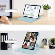 Θήκη πληκτρολογίου για iPad Pro 11" 2024 (5 gen.), Rotary 360° Leather, γαλάζια