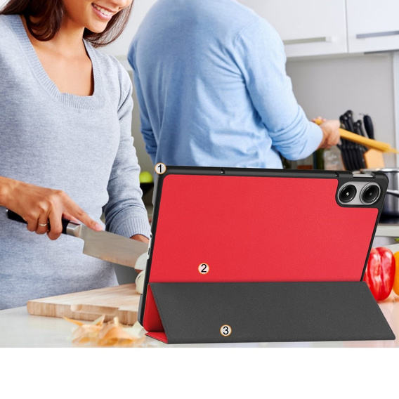 Θήκη για Xiaomi Redmi Pad Pro / Xiaomi Poco Pad, Smartcase, κόκκινη