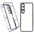 θήκη για το Sony Xperia 1 V, Magnetic Dual Glass, ασημένια