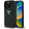 Θήκη Guess Grained Hot Stamp 4G Triangle Metal για iPhone 16 Pro Max