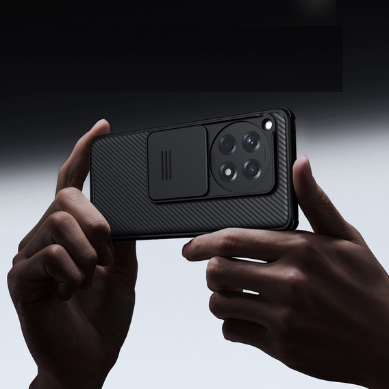 Θήκη για OnePlus 12R, θωρακισμένη Nillkin, CamShield Pro, μαύρη