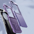 Θωρακισμένη θήκη για Samsung Galaxy Z Flip7 FE / Z Flip6, Armor Shockproof, μωβ