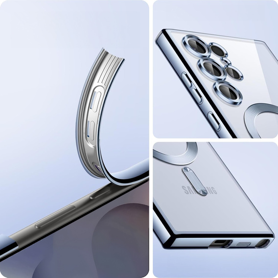 Θήκη για Samsung Galaxy S25 Ultra, Electro MagSafe, σκούρο μπλε + Γυαλί για την οθόνη