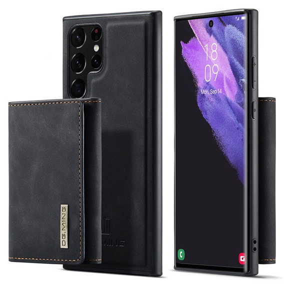 Θήκη για Samsung Galaxy S22 Ultra 5G, DG.MING 2in1, μαύρη