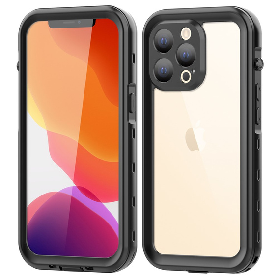 Αδιάβροχη θήκη IP68 για iPhone 13 Pro, SHELLBOX, μαύρη