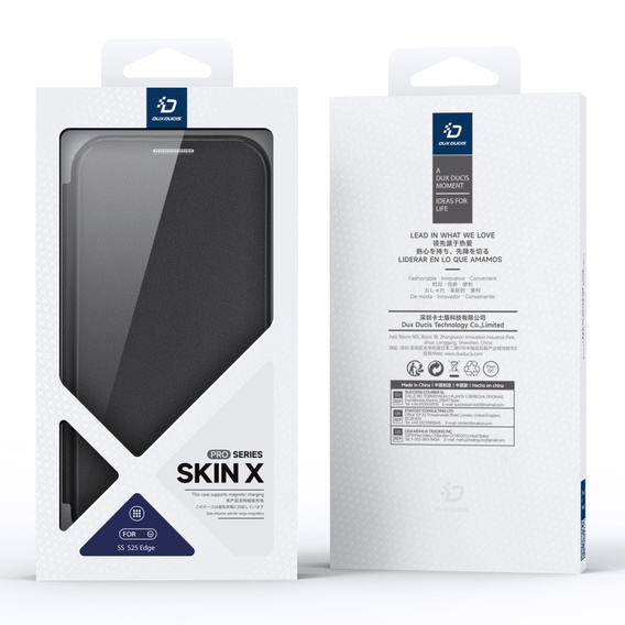Dux Ducis Θήκη για Samsung Galaxy S25 Edge, Skin X Pro, MagSafe, μαύρη