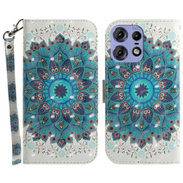 Θήκη με πτερύγιο για Motorola Edge 50 Pro 5G, Wallet, Mandala Flower