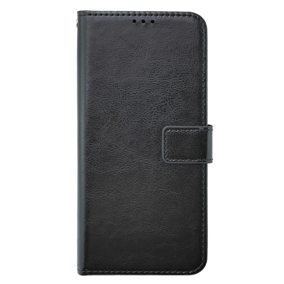 Θήκη με πτερύγιο για Oppo A79 5G, Crazy Horse Wallet, μαύρη