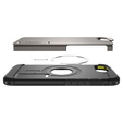 θήκη Spigen για iPhone 16E, Tough Armor Mag Mag MagSafe, γκρι + μετριασμένο γυαλί 9H
