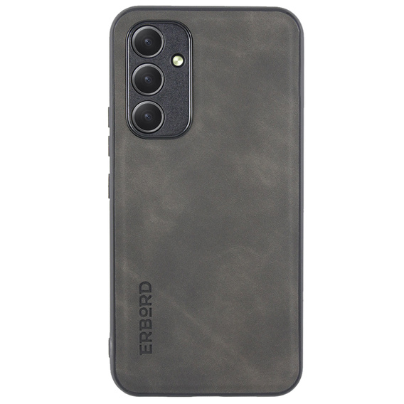 Θήκη για Samsung Galaxy A54 5G, ERBORD Business, με πλάκα στήριξης αυτοκινήτου, γκρι
