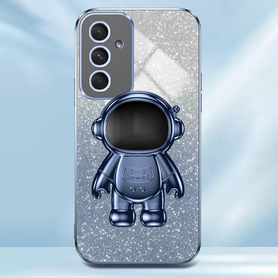 Θήκη για το Samsung Galaxy A55 5G, Glitter Astronaut, μπλε