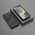 Θήκη για Samsung Galaxy A36 5G, Military kickstand, μαύρη
