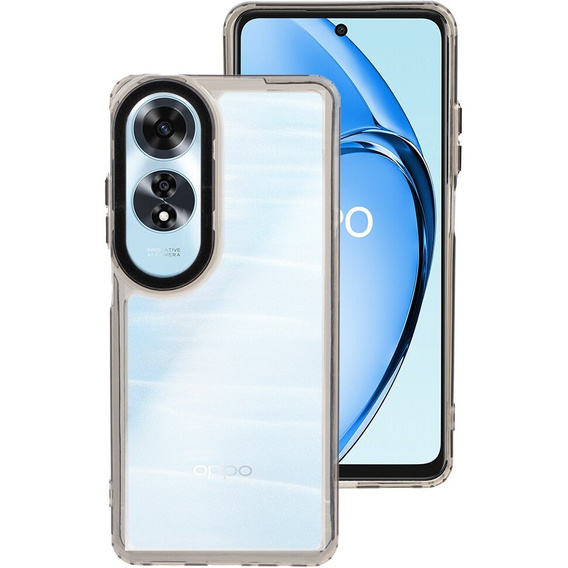 Θήκη για Oppo A60, Fusion Hybrid, διαφανής / μαύρη