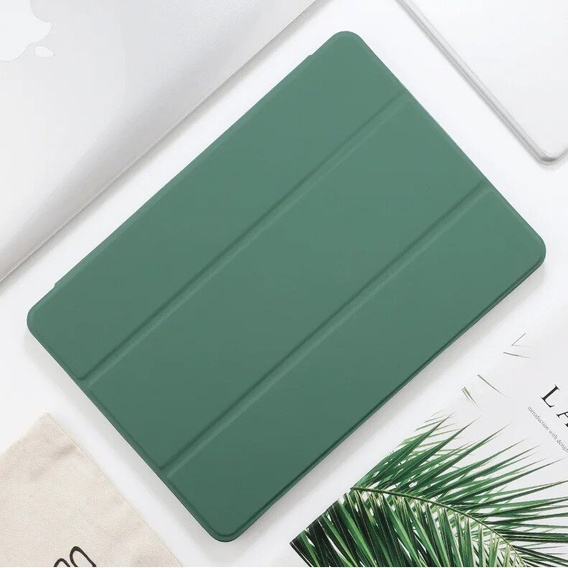Θήκη για iPad Air 13" 2025/2024 (7/6 gen.), Smartcase με χώρο για γραφίδα, σκούρα πράσινη