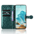 θήκη πτερύγιο για Motorola Edge 60 / 60 Fusion, Wallet Rhombus, πράσινη
