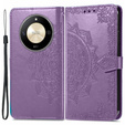 Θήκη με πτερύγιο για Honor Magic 6 Lite 5G, Mandala, μωβ