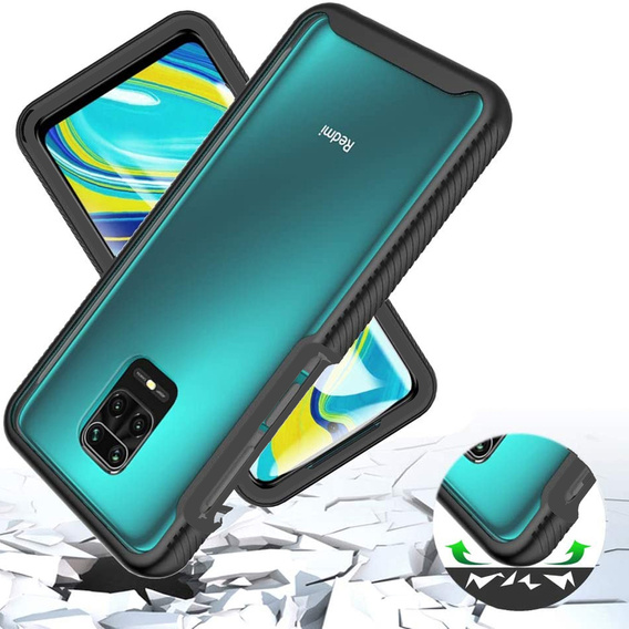 Θήκη για Xiaomi Redmi Note 9S / 9 Pro, Shockproof, με μεμβράνη, μπλε