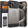 Θήκη για iPhone 15 Pro Max, ERBORD MagProtect Slide Camera, γκρι τιτανίου
