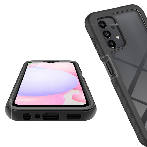 Θήκη για Samsung Galaxy A13 4G, Shockproof, με μεμβράνη, μπλε