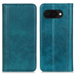 θήκη με πτερύγιο για Google Pixel 9A, Split Leather, πράσινη