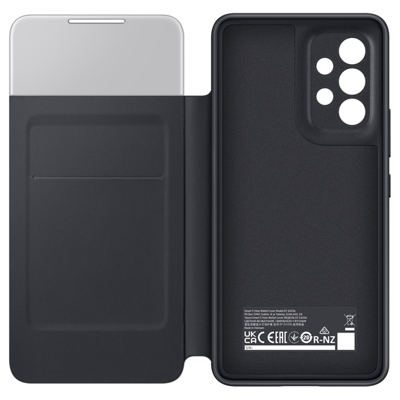 Γνήσια θήκη Samsung για Galaxy A53 5G, S View Wallet Cover, μαύρη