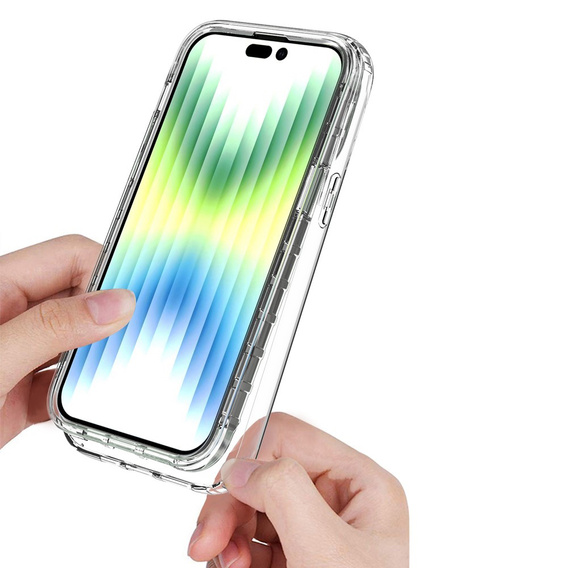 Θήκη για iPhone 14 Pro, Shockproof, με μεμβράνη, διαφανής