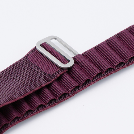 Λουράκι νάιλον για Apple Watch 1/2/3/4/5/6/7/8/SE/ULTRA 42/44/45/49mm, μπορντό